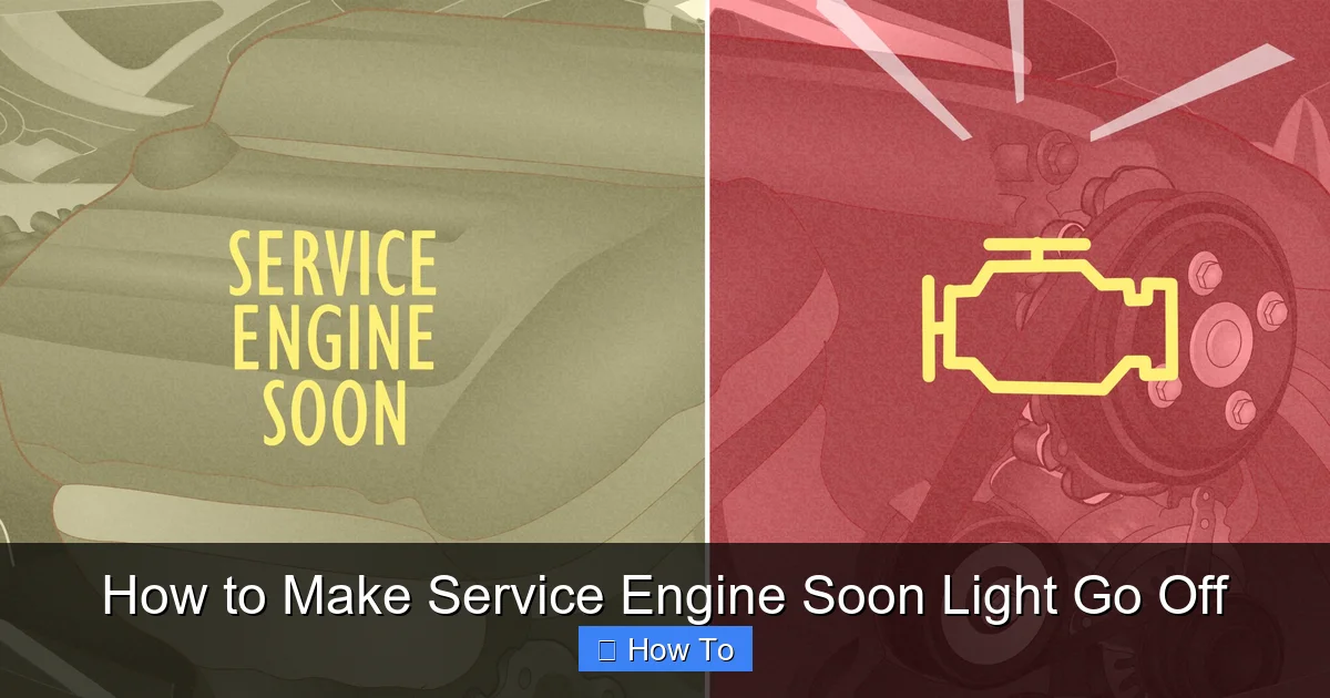 How to Make Service Engine Soon Light Go Off