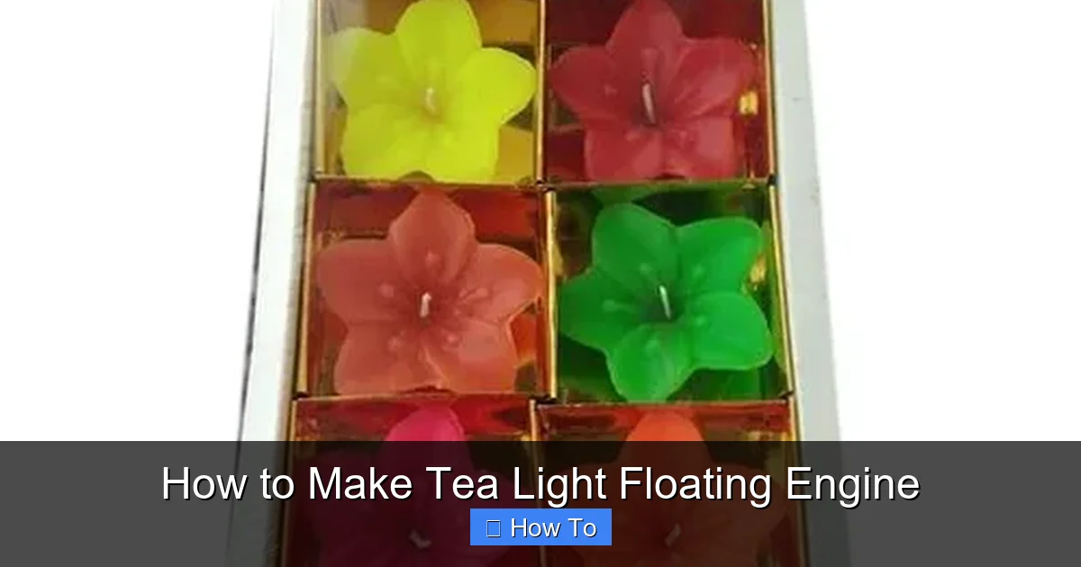 How to Make Tea Light Floating Engine