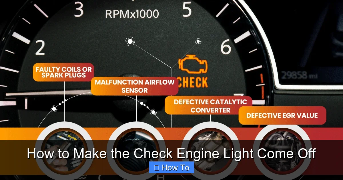 How to Make the Check Engine Light Come Off