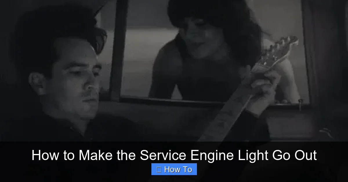 How to Make the Service Engine Light Go Out