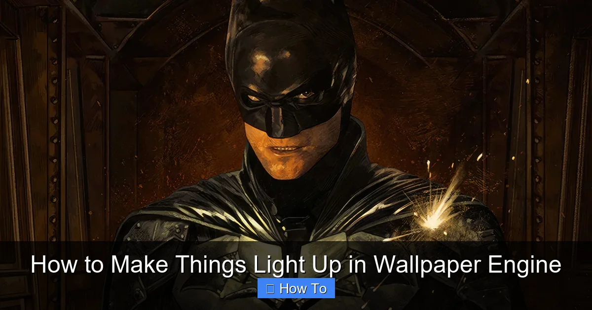 How to Make Things Light Up in Wallpaper Engine