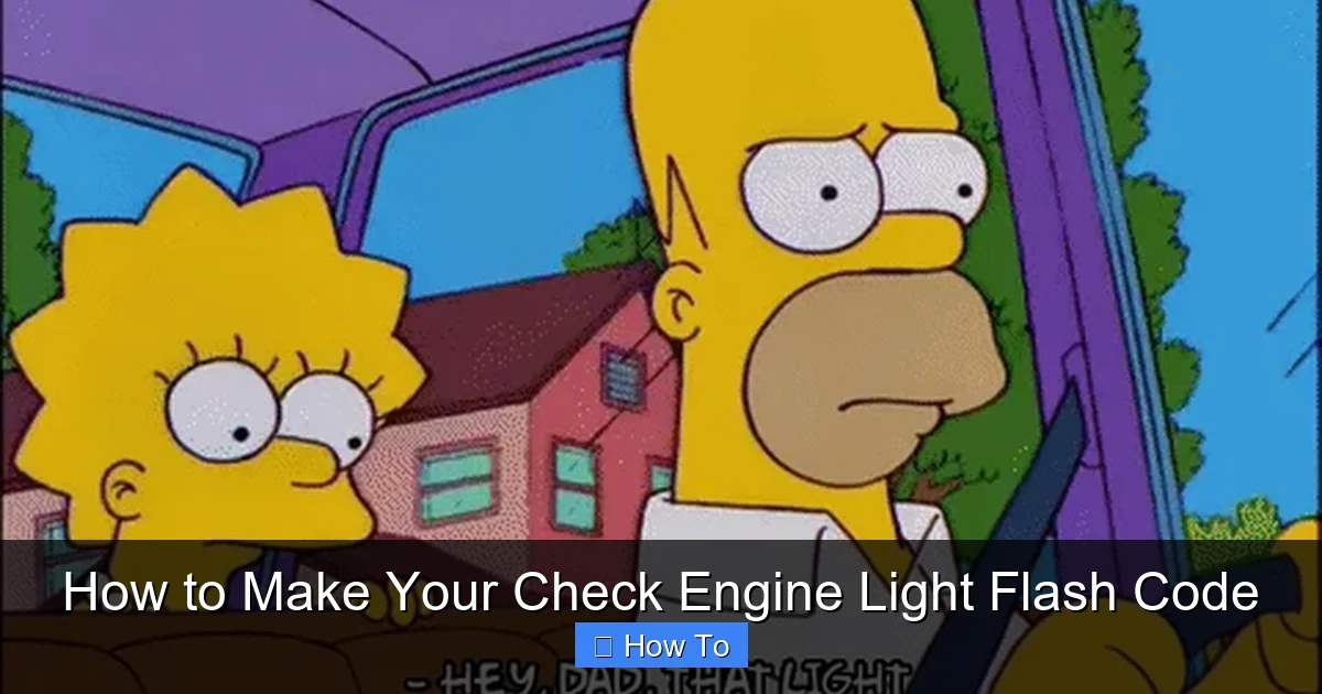 How to Make Your Check Engine Light Flash Code