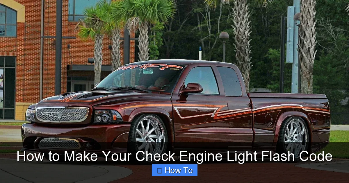 How to Make Your Check Engine Light Flash Code