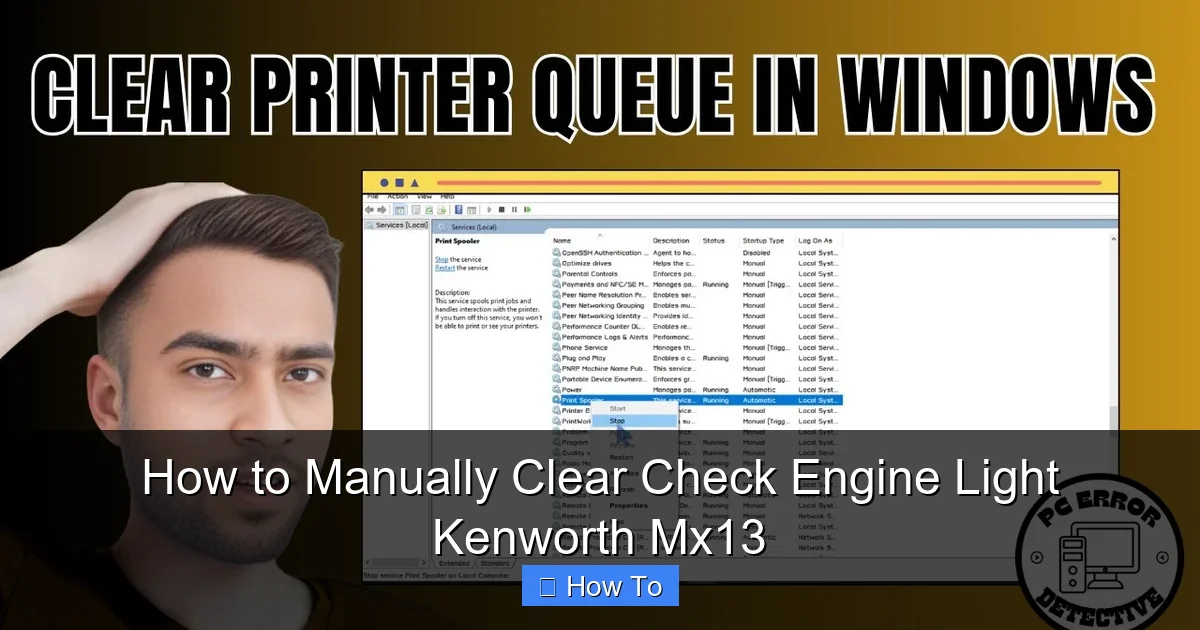 How to Manually Clear Check Engine Light Kenworth Mx13