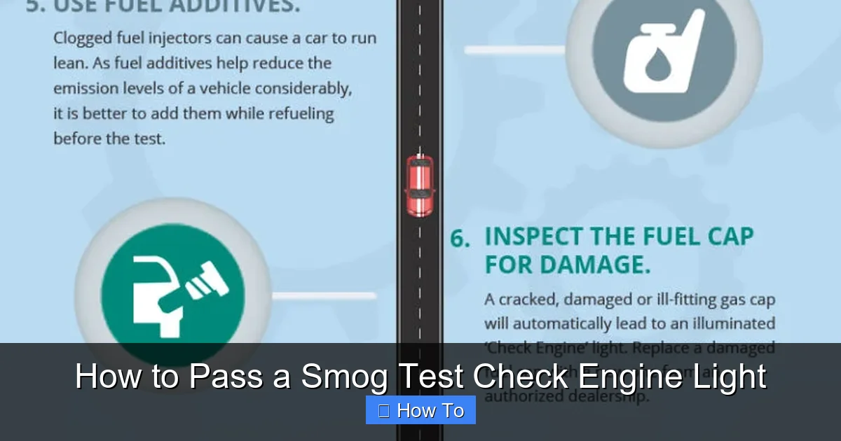 How to Pass a Smog Test Check Engine Light