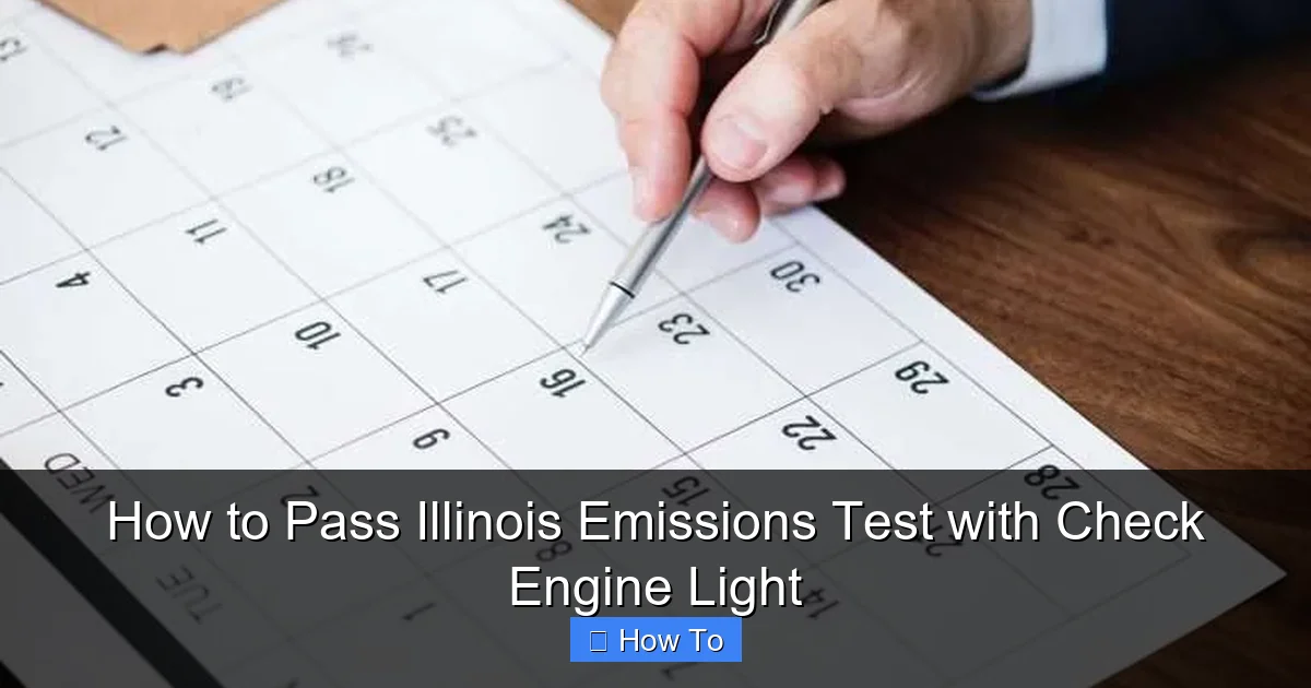 How to Pass Illinois Emissions Test with Check Engine Light