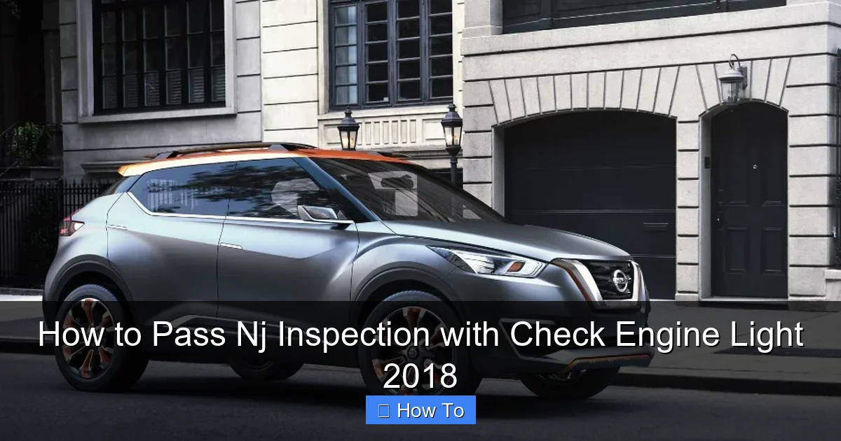 How to Pass Nj Inspection with Check Engine Light 2018