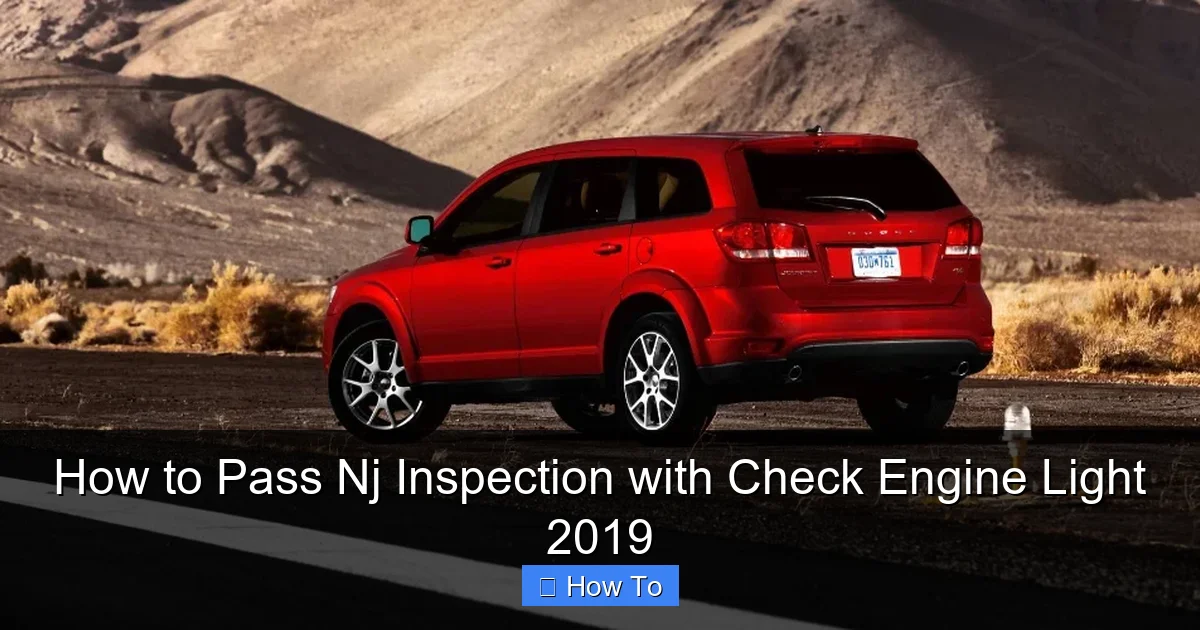 How to Pass Nj Inspection with Check Engine Light 2019
