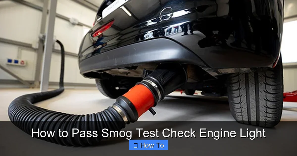 How to Pass Smog Test Check Engine Light