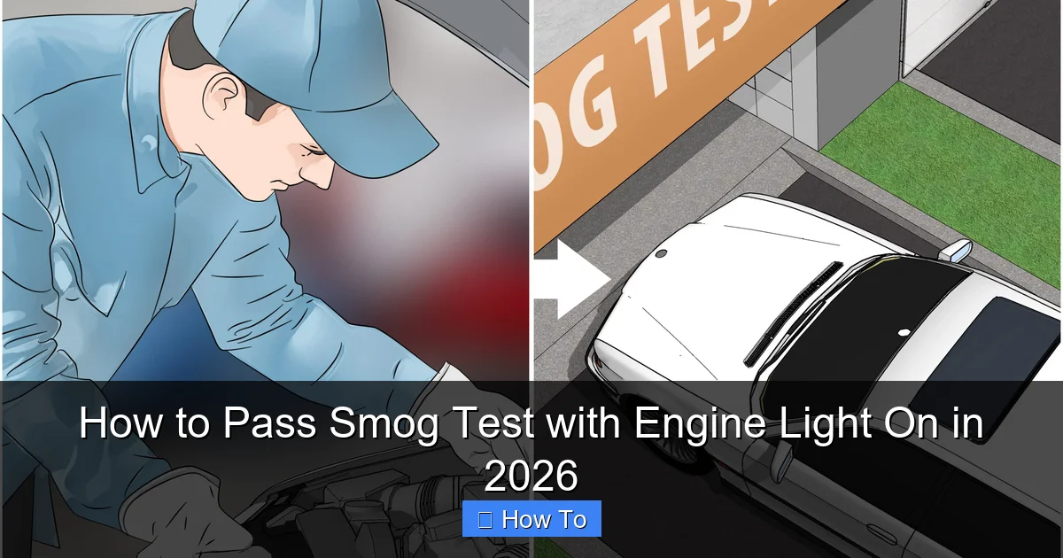 How to Pass Smog Test with Engine Light On in 2026