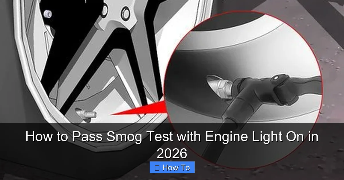 How to Pass Smog Test with Engine Light On in 2026