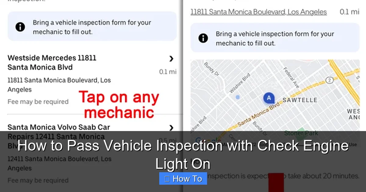 How to Pass Vehicle Inspection with Check Engine Light On