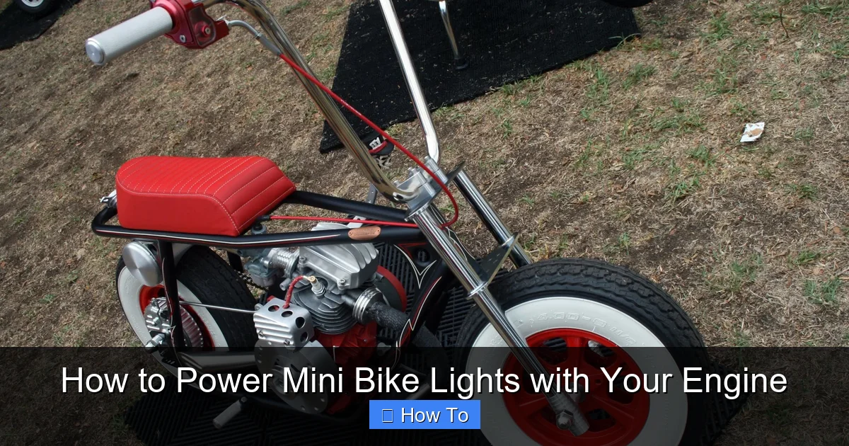 How to Power Mini Bike Lights with Your Engine