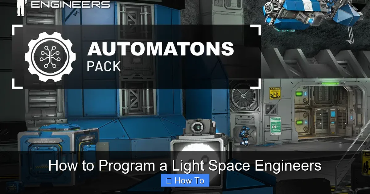 How to Program a Light Space Engineers
