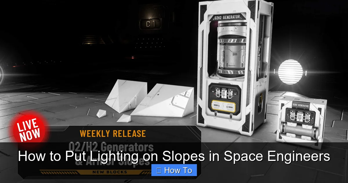 How to Put Lighting on Slopes in Space Engineers