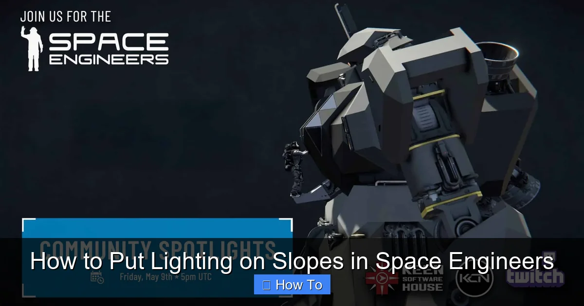 How to Put Lighting on Slopes in Space Engineers