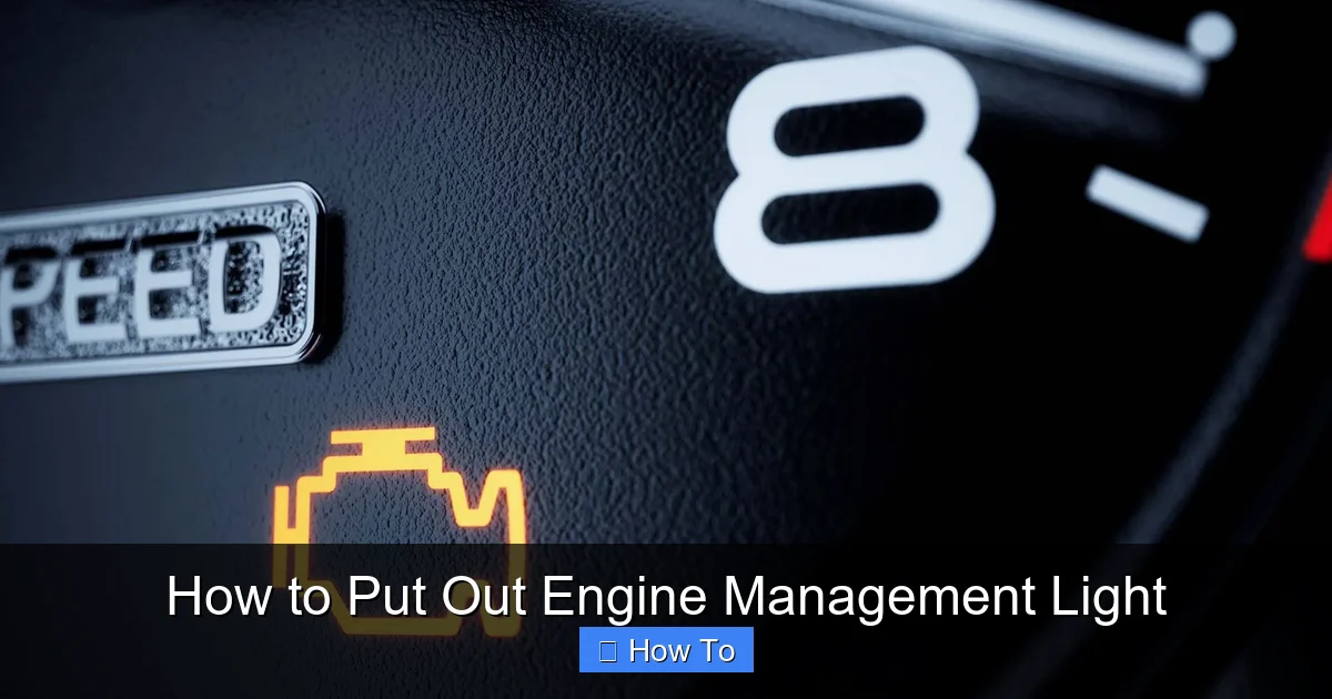 How to Put Out Engine Management Light