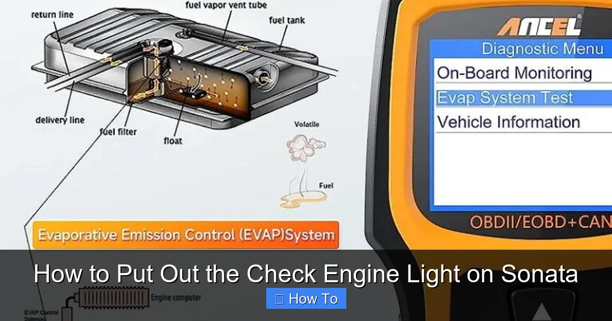 How to Put Out the Check Engine Light on Sonata