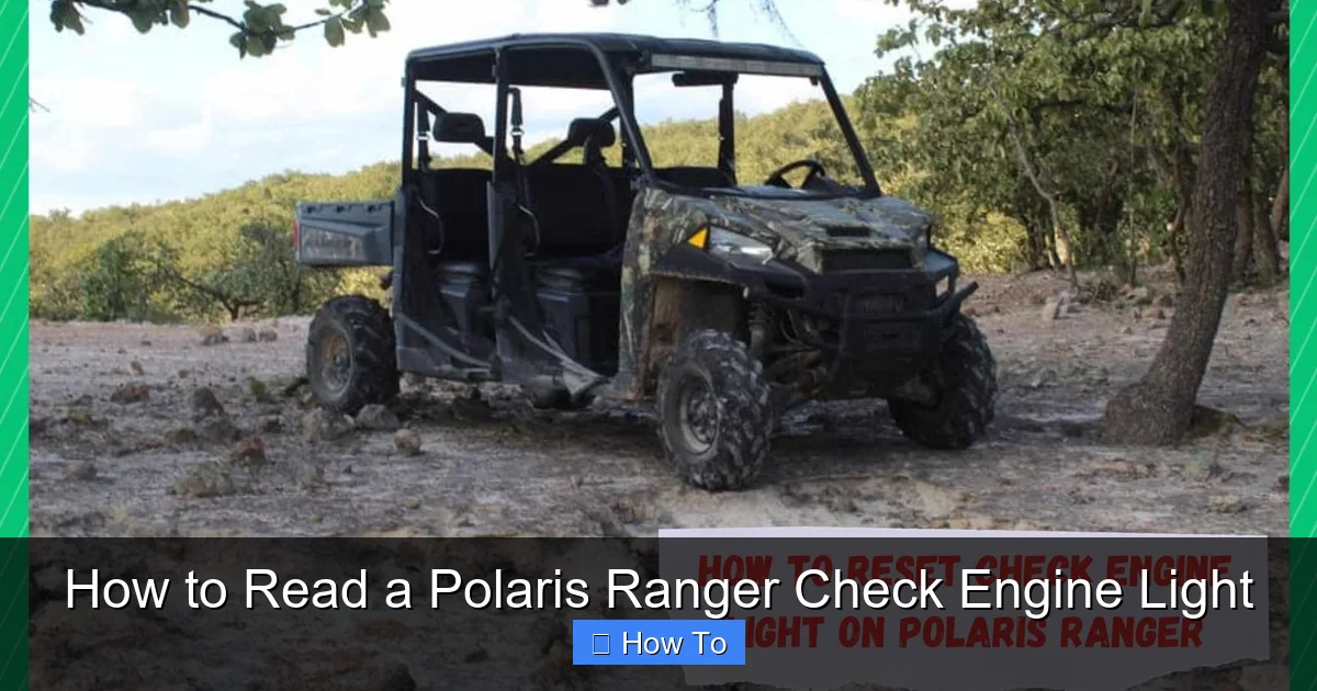 How to Read a Polaris Ranger Check Engine Light