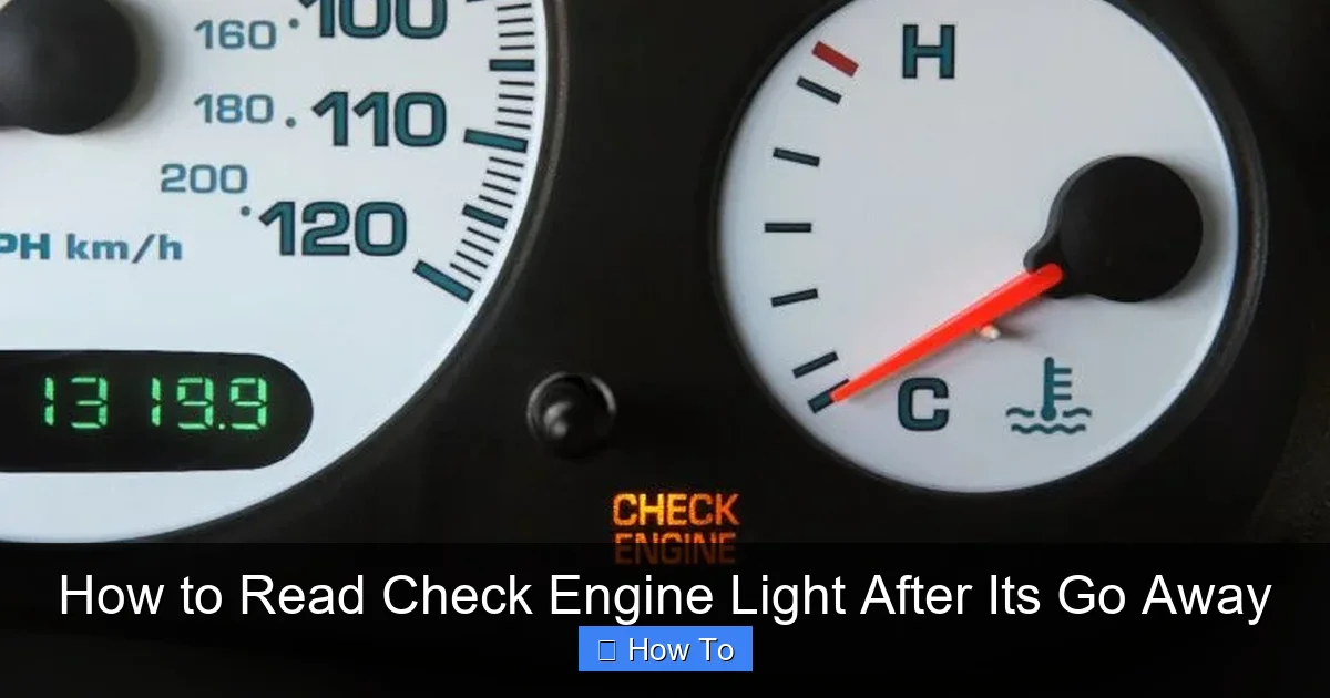 How to Read Check Engine Light After Its Go Away