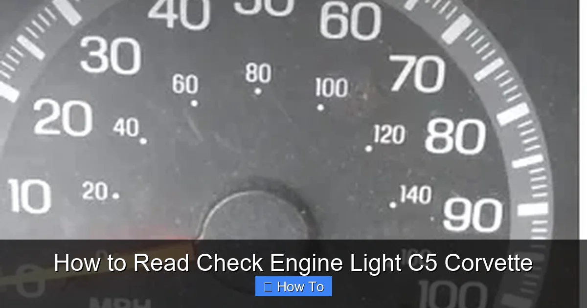How to Read Check Engine Light C5 Corvette