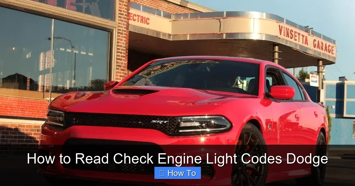 How to Read Check Engine Light Codes Dodge