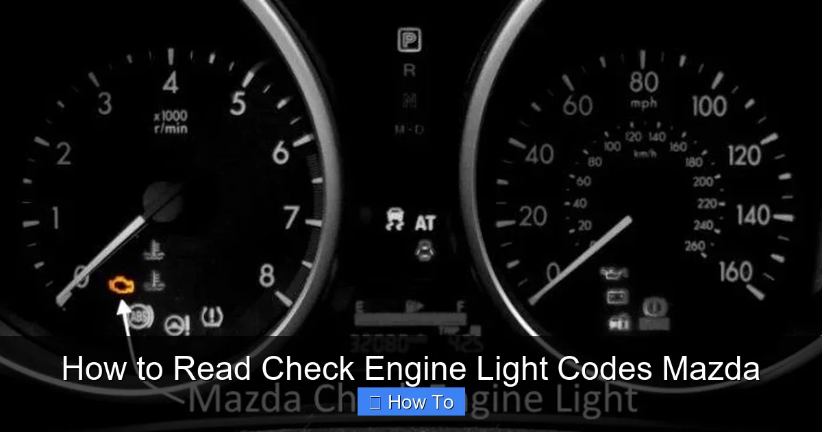 How to Read Check Engine Light Codes Mazda