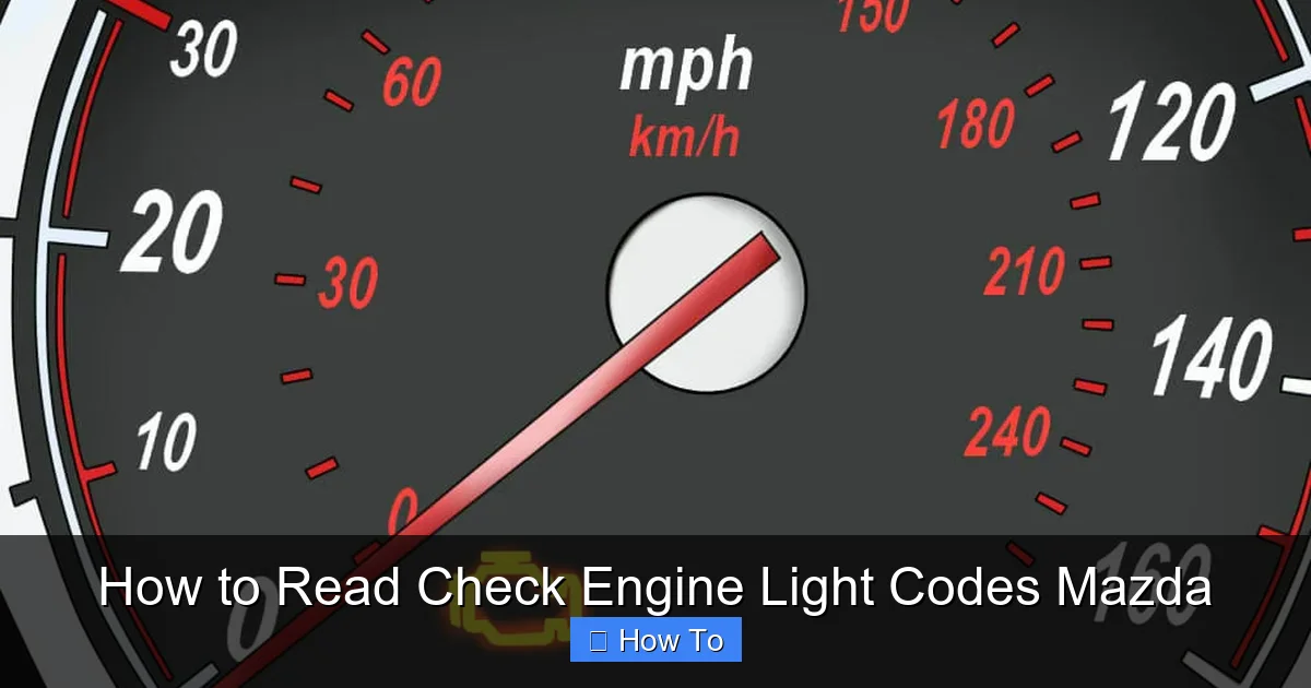 How to Read Check Engine Light Codes Mazda