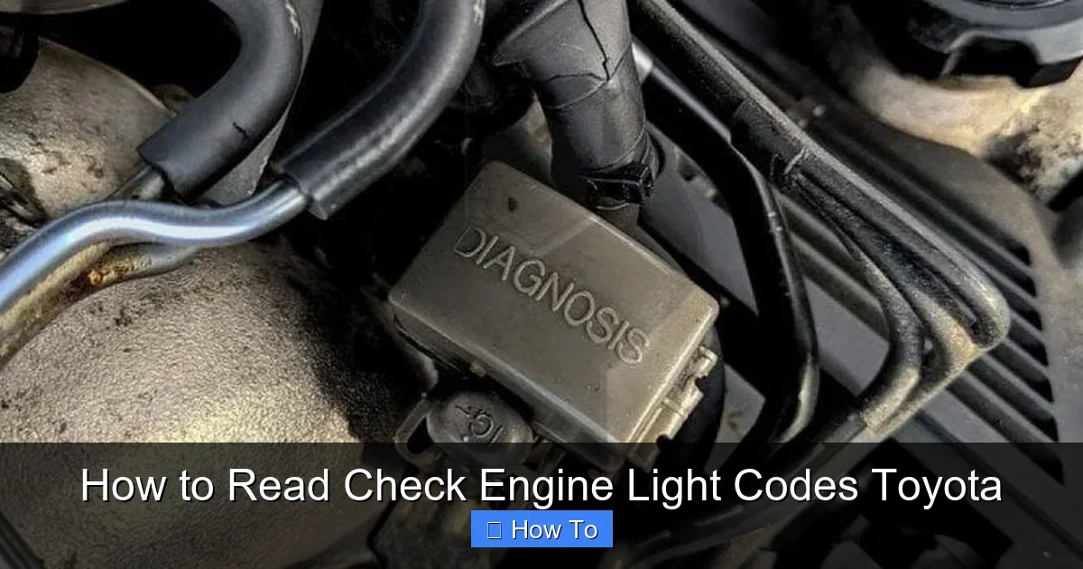 How to Read Check Engine Light Codes Toyota