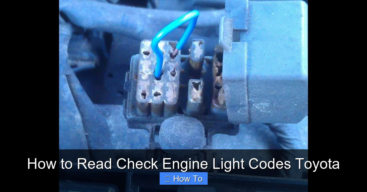 How to Read Check Engine Light Codes Toyota