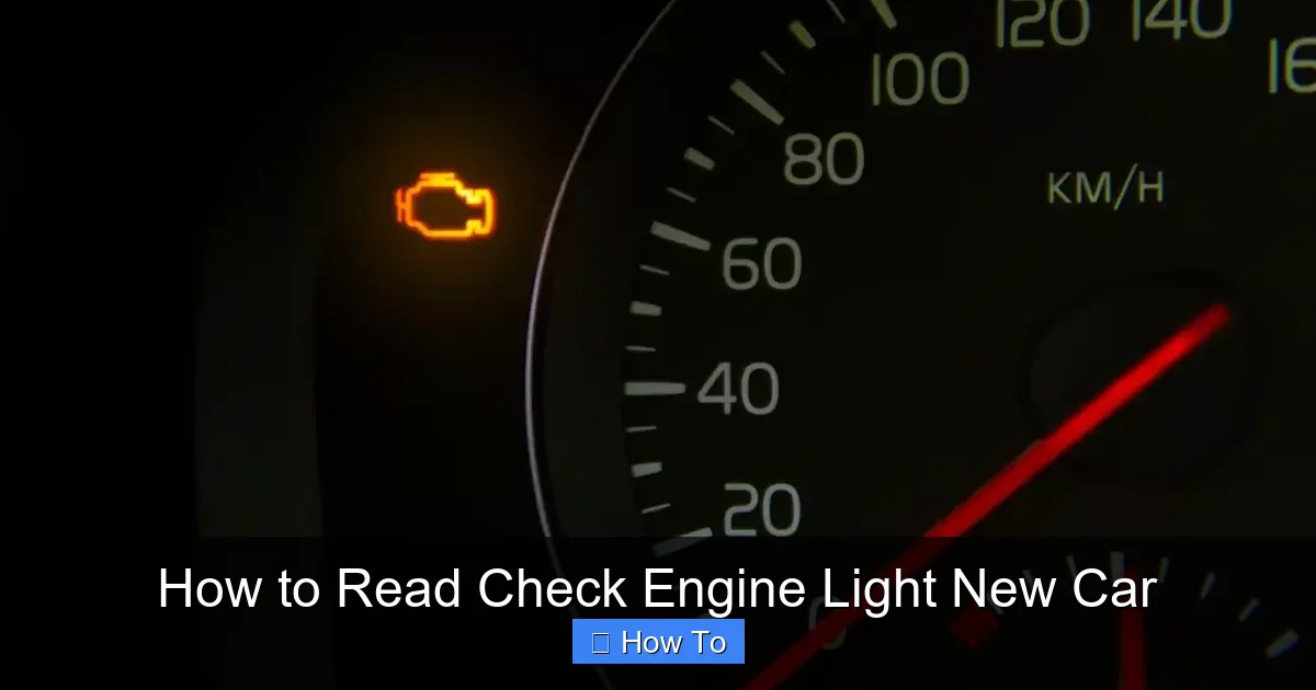 How to Read Check Engine Light New Car
