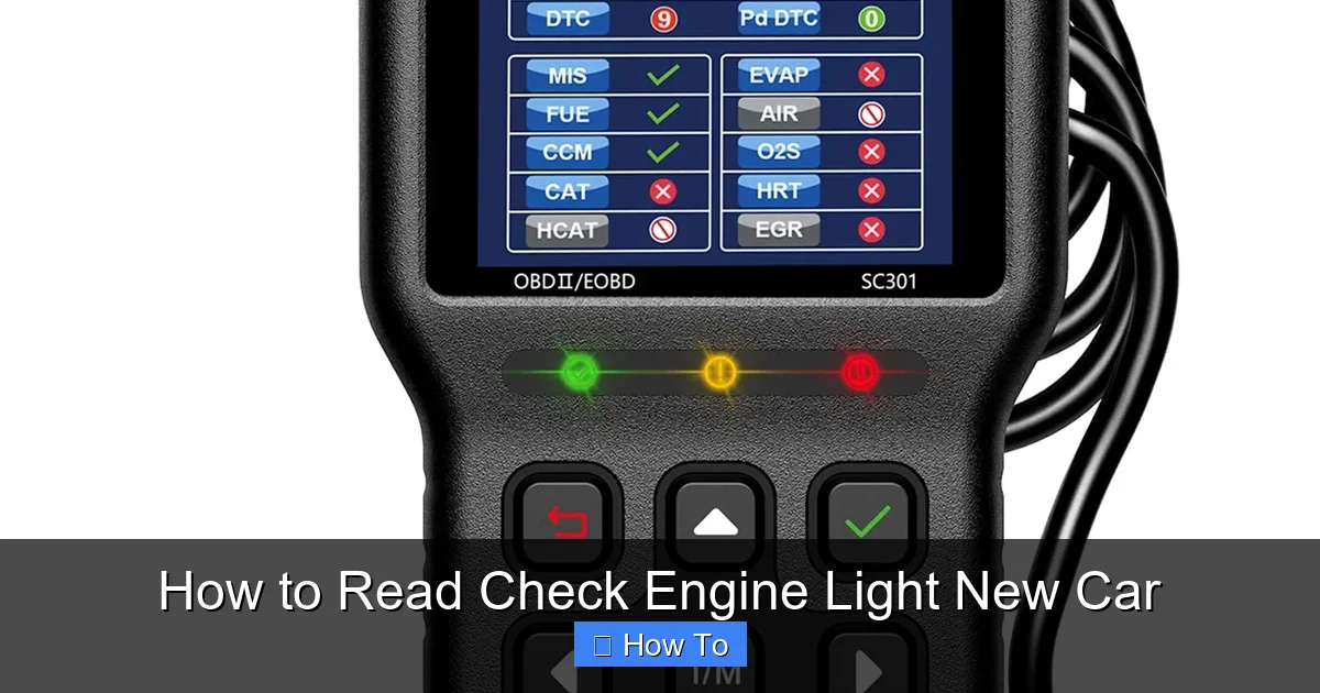 How to Read Check Engine Light New Car