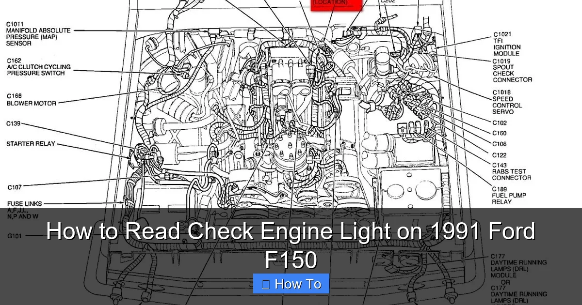 How to Read Check Engine Light on 1991 Ford F150
