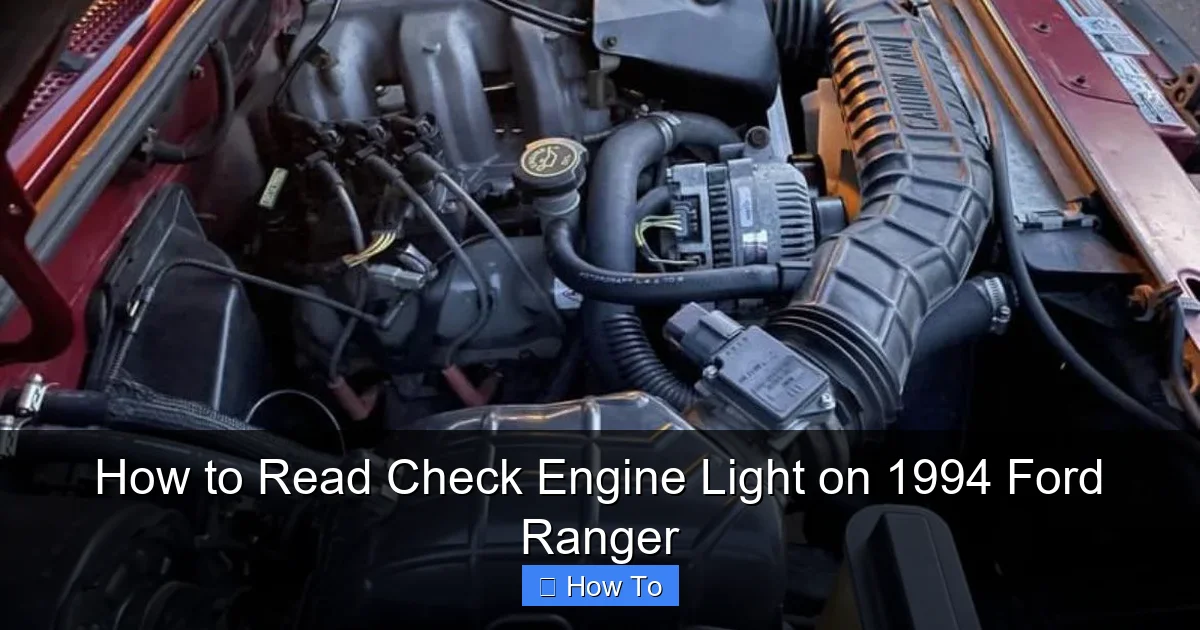 How to Read Check Engine Light on 1994 Ford Ranger