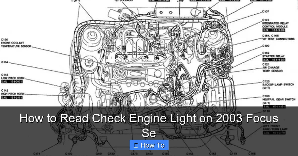 How to Read Check Engine Light on 2003 Focus Se