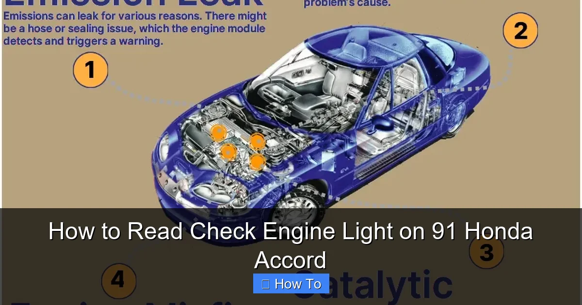 How to Read Check Engine Light on 91 Honda Accord