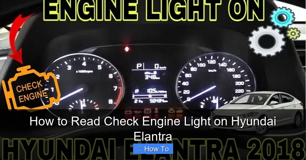 How to Read Check Engine Light on Hyundai Elantra
