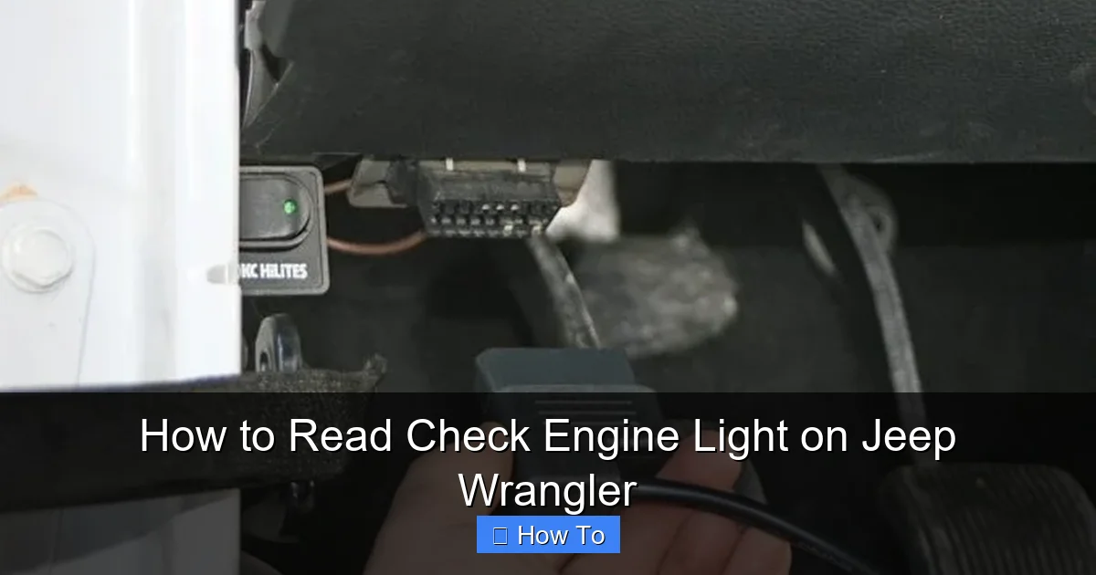 How to Read Check Engine Light on Jeep Wrangler
