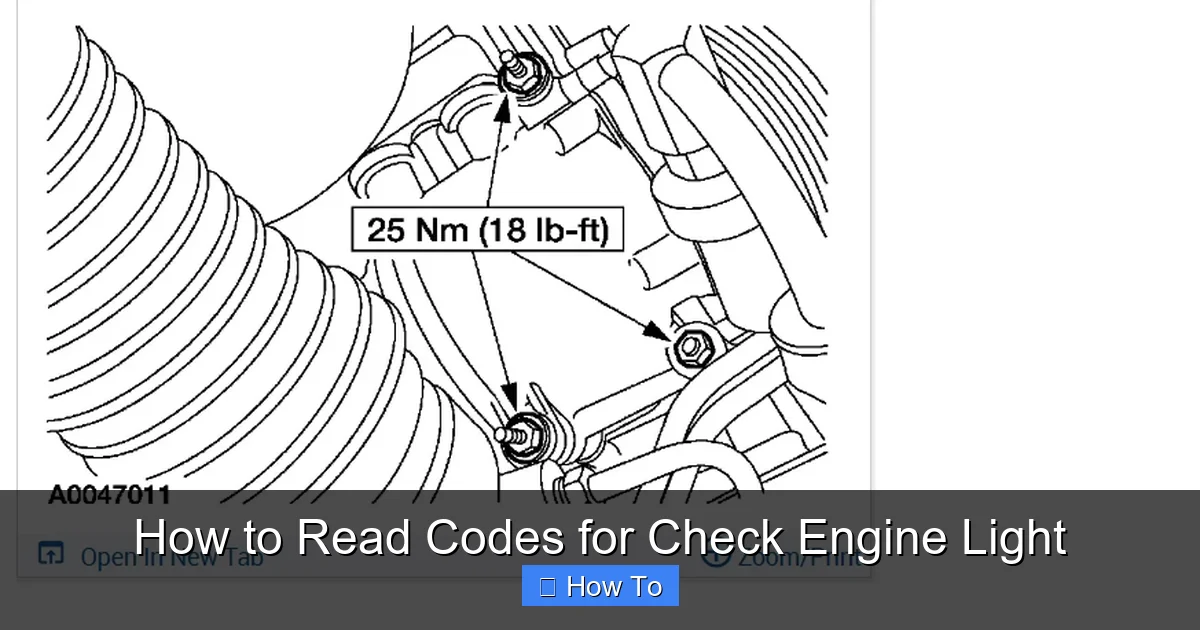 How to Read Codes for Check Engine Light