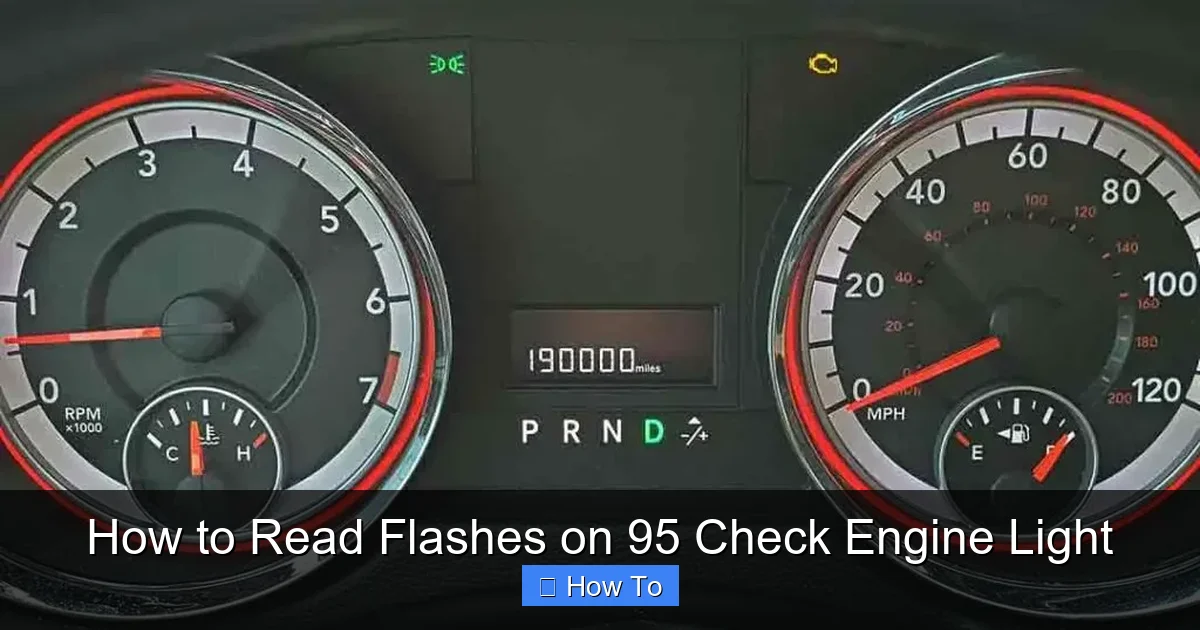 How to Read Flashes on 95 Check Engine Light