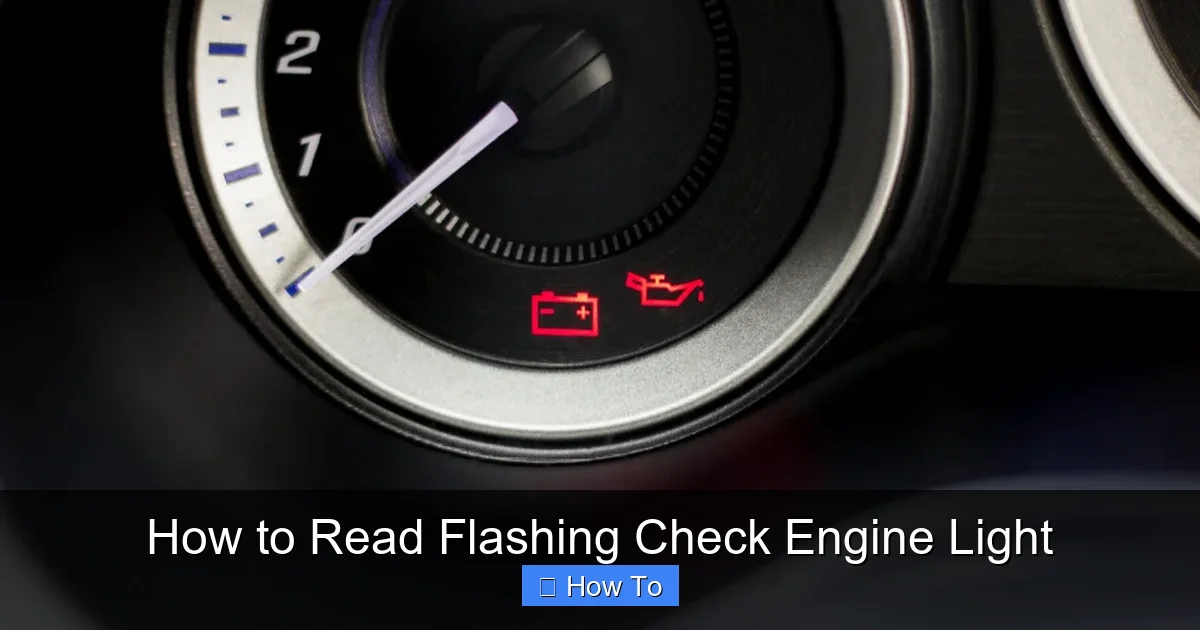 How to Read Flashing Check Engine Light