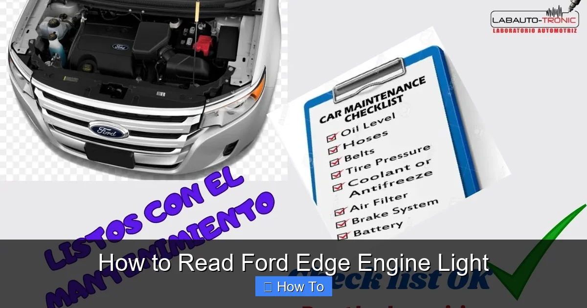 How to Read Ford Edge Engine Light