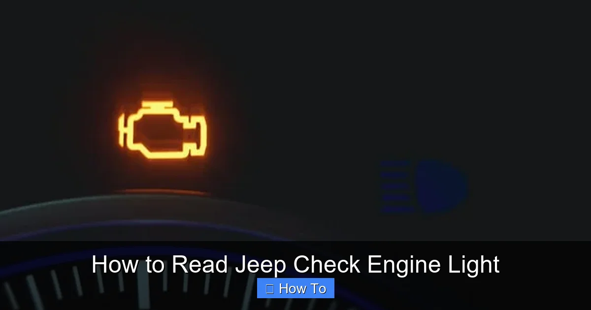How to Read Jeep Check Engine Light