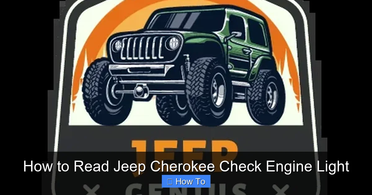 How to Read Jeep Cherokee Check Engine Light