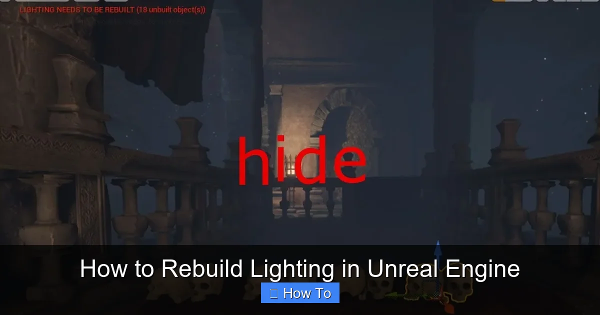 How to Rebuild Lighting in Unreal Engine