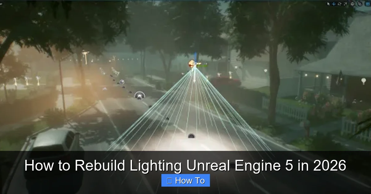 How to Rebuild Lighting Unreal Engine 5 in 2026