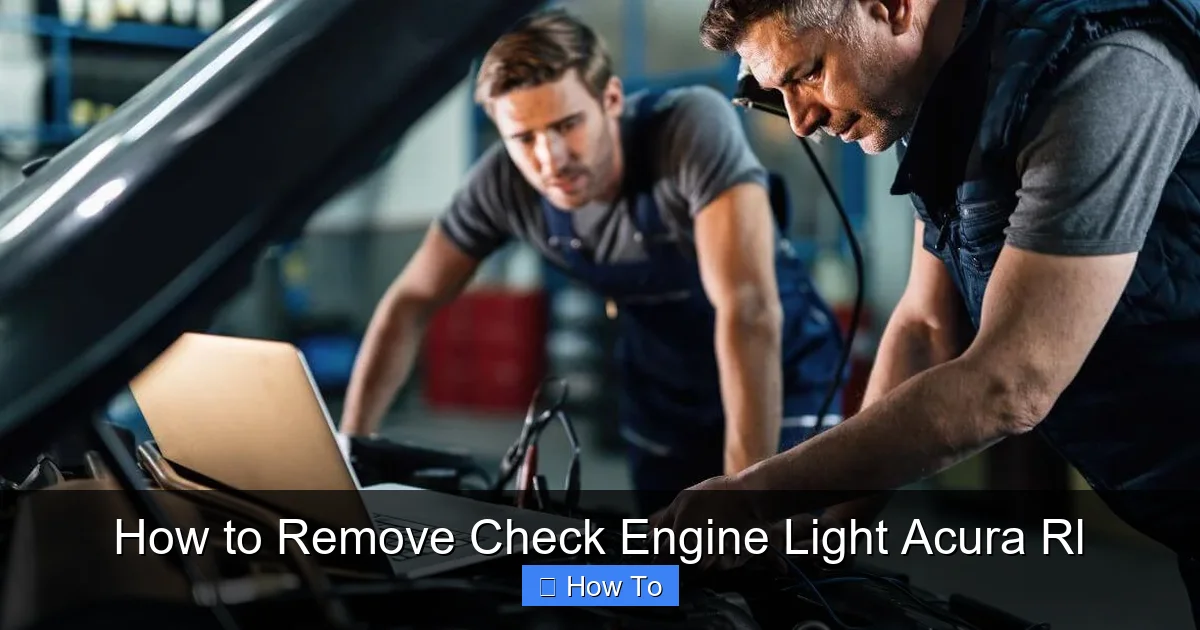 How to Remove Check Engine Light Acura Rl