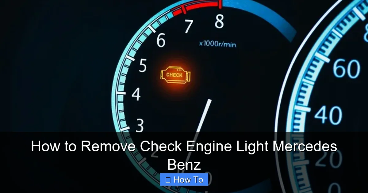 How to Remove Check Engine Light Mercedes Benz