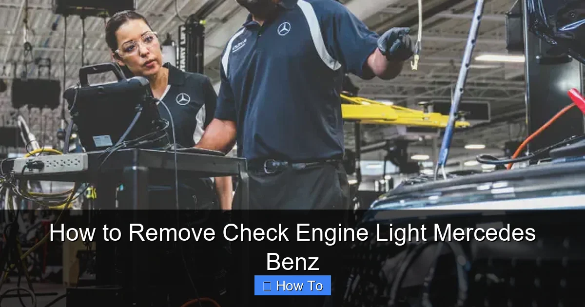 How to Remove Check Engine Light Mercedes Benz