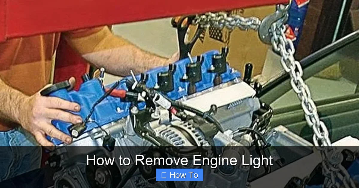 How to Remove Engine Light